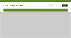 Desktop Screenshot of larutadelgallo.com